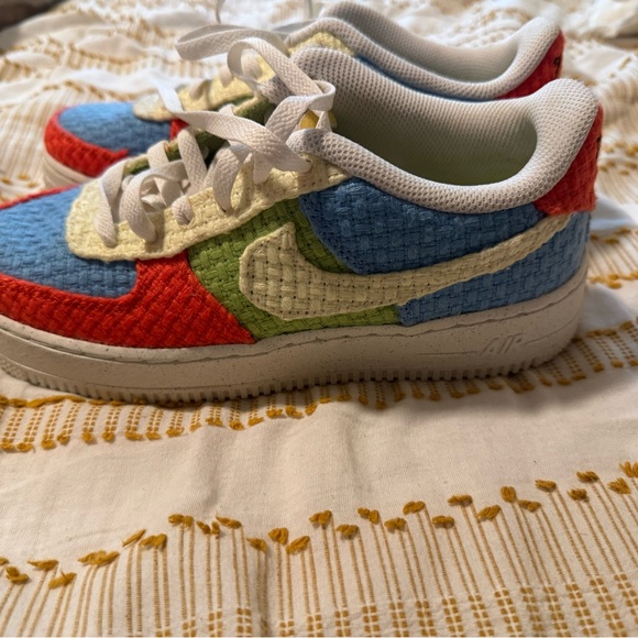 Nike Shoes - Nike Red and Blue Sneakers Low-Top Vibrant Design